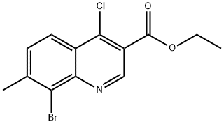 Ethyl 8-bromo-4-chloro-7-methylquinoline-3-carboxylate Structure