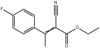 2-Butenoic acid, 2-cyano-3-(4-fluorophenyl)-, ethyl ester Structure