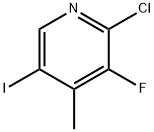 2-Chloro-3-Fluoro-5-Iodo-4-Picoline 구조식 이미지