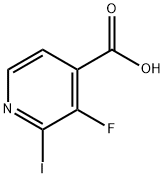 3-FLUORO-2-IODOPYRIDINE-4-CARBOXYLIC ACID 구조식 이미지