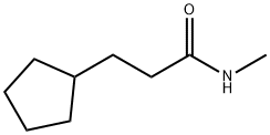 Cyclopentanepropanamide, N-methyl- (9CI) Structure