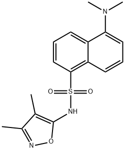 5-(DIMETHYLAMINO)-N-(3,4-DIMETHYL-5-ISOXAZOLYL)-1-NAPHTHALENESULFONAMIDE HYDROCHLORIDE Structure