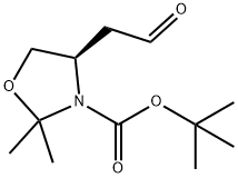 (R)-tert-부틸2,2-디메틸-4-(2-옥소에틸)옥사졸리딘-3-카르복실레이트 구조식 이미지