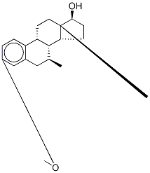 (7β,17β)-3-Methoxy-7-Methyl-estra-1,3,5(10)-trien-17-ol 구조식 이미지