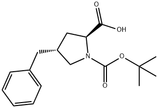 BOC-(R)-GAMMA-BENZYL-L-PROLINE Structure
