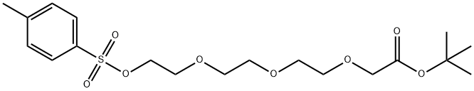 (2-{2-[2-(Toluene-4-sulfonyloxy)-ethoxy]-ethoxy}-ethoxy)-acetic acid tert-butyl ester 구조식 이미지