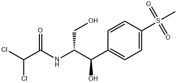 2,2-디클로로-N-[2-하이드록시-1-(하이드록시메틸)-2-[4-(메틸술포닐)페닐]에틸]아세트아미드 구조식 이미지