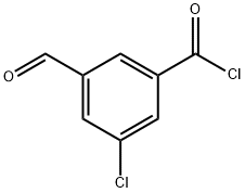 Benzoyl chloride, 3-chloro-5-formyl- (9CI) Structure