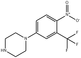 1-(4-니트로-3-TRIFLUOROMETHYLPHENYL)-피라진 구조식 이미지