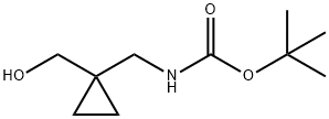 1-HydroxyMethyl-1-(tert-butoxycarbonylaMinoMethyl)cyclopropane Structure