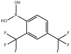 2,4-Bis(trifluoromethyl)phenylboronic acid 구조식 이미지