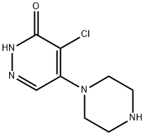 4-chloro-5-piperazin-1-ylpyridazin-3(2H)-one 구조식 이미지