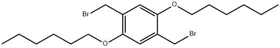 1 4-BIS(BROMOMETHYL)-2 5-BIS(HEXYLOXY)B& 구조식 이미지