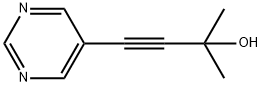 2-Methyl-4-(pyrimidin-5-yl)but-3-yn-2-ol Structure