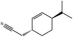 2-Cyclohexene-1-acetonitrile,4-(1-methylethyl)-,(1R-trans)-(9CI) Structure