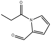 1H-Pyrrole-2-carboxaldehyde, 1-(1-oxopropyl)- (9CI) Structure