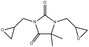 5,5-디메틸-1,3-비스(옥시라닐메틸)이미다졸리딘-2,4-디온 구조식 이미지