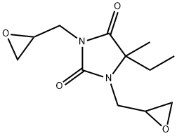 5-ethyl-5-methyl-1,3-bis(oxiranylmethyl)imidazolidine-2,4-dione  Structure