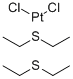 CIS-DICHLOROBIS(DIETHYLSULFIDE)PLATINUM(II) Structure