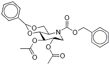 [2R-(2α,4aα,7α,8β,8aβ)]-7,8-Bis(acetyloxy)hexahydro-2-phenyl-5H-1,3-dioxino[5,4-b]pyridine-5-carboxylic Acid PhenylMethyl Ester Structure