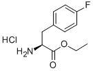 H-P-FLUORO-PHE-OET HCL 구조식 이미지