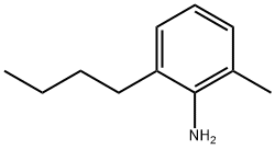 Benzenamine,  2-butyl-6-methyl- Structure