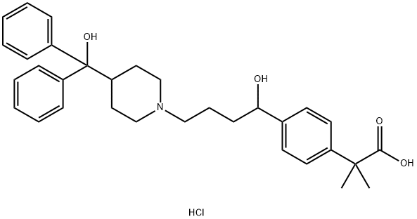 Fexofenadine hydrochloride  구조식 이미지