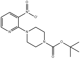 4-(3-NITRO-PYRIDIN-2-YL)-PIPERAZINE-1-CARBOXYLIC ACID TERT-BUTYL ESTER 구조식 이미지