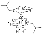 BIS(ISOBUTYLCYCLOPENTADIENYL)ZIRCONIUM DICHLORIDE 구조식 이미지