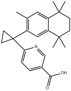 6-[1-(3,5,5,8,8-PENTAMETHYL-5,6,7,8-TETRAHYDRO-NAPHTHALEN-2-YL)-CYCLOPROPYL]-NICOTINIC ACID 구조식 이미지