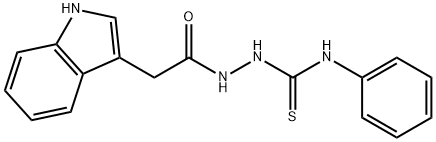 2-[2-(1H-indol-3-yl)acetyl]-N-phenyl-1-hydrazinecarbothioamide Structure