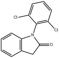 1-(2,6-Dichlorophenyl)indolin-2-one 구조식 이미지