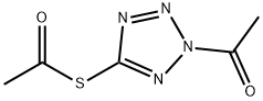 에탄티오산,S-(2-아세틸-2H-테트라졸-5-일)에스테르 구조식 이미지