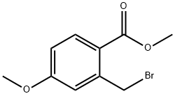 메틸2-(브로모메틸)-4-메톡시벤조에이트 구조식 이미지