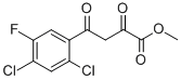 메틸4-(2,4-디클로로-5-플루오로페닐)-2,4-디옥소부타노에이트 구조식 이미지