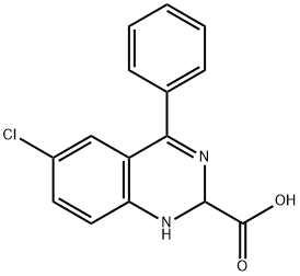 6-chloro-4-phenyl-1,2-dihydroquinazoline-2-carboxylic acid Structure