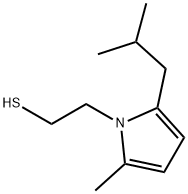 2-[2-methyl-5-(2-methylpropyl)pyrrol-1-yl]ethanethiol Structure