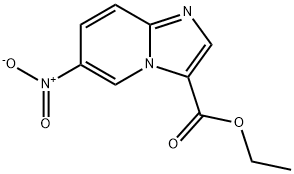 IMidazo[1,2-a]pyridine-3-carboxylic acid, 6-nitro-, ethyl ester Structure