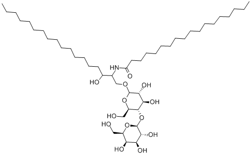 1-O-[BETA-D-LACTOSYL]-N-OCTADECANOYL-DL-DIHYDROSPHINGOSINE Structure