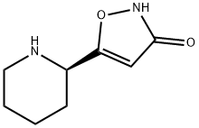 3(2H)-Isoxazolone,5-(2-piperidinyl)-,(R)-(9CI) 구조식 이미지