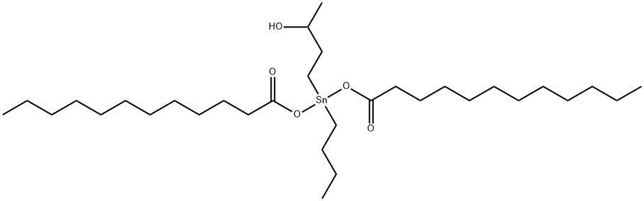 butyl(3-hydroxybutyl)tin dilaurate Structure