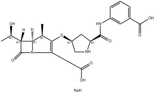 Ertapenem sodium 구조식 이미지