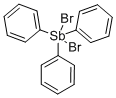 TRIPHENYLANTIMONY DIBROMIDE Structure