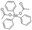 TRIPHENYLANTIMONY DIACETATE 구조식 이미지