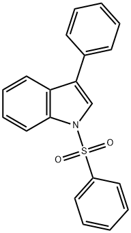 3-PHENYL-1-(PHENYLSULFONYL)INDOLE Structure