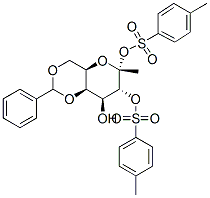 methyl 4,6-O-benzylidene-alpha-D-galactopyranoside, bis(toluene-p-sulphonate)  Structure