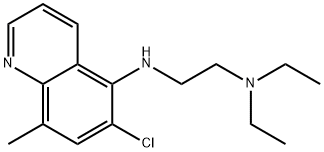 6-Chloro-5-[[2-(diethylamino)ethyl]amino]-8-methylquinoline 구조식 이미지