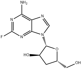 2-FLUORO-3'-DEOXYADENOSINE 구조식 이미지