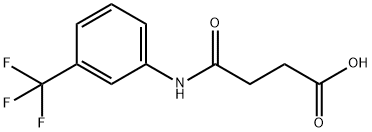 4-OXO-4-([3-(TRIFLUOROMETHYL)PHENYL]AMINO)BUTANOIC ACID Structure