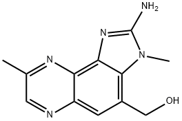 2-amino-4-hydroxymethyl-3,8-dimethylimidazo(4,5-f)quinoxaline Structure